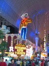 The world famous Cowboy on Fremont, in old Las Vegas.  No collection of Vegas vacation pictures is complete without it.