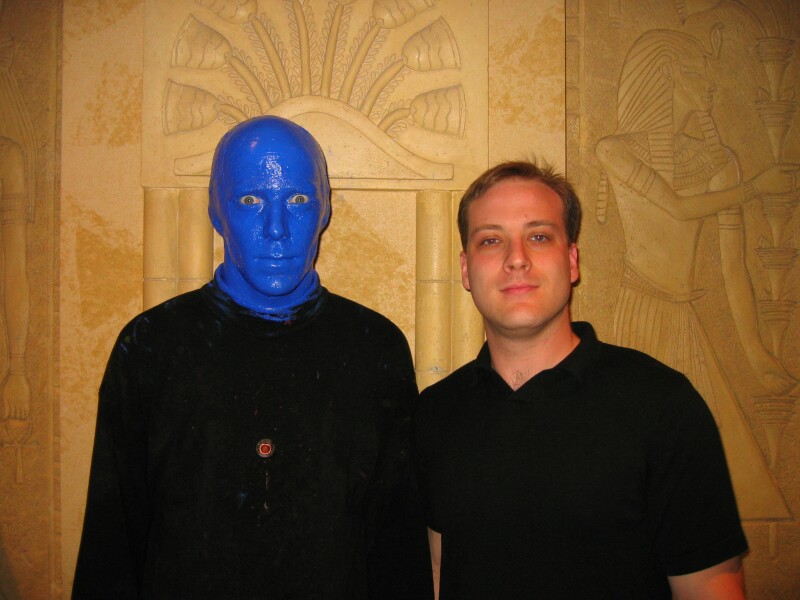 Blue Man and Nate