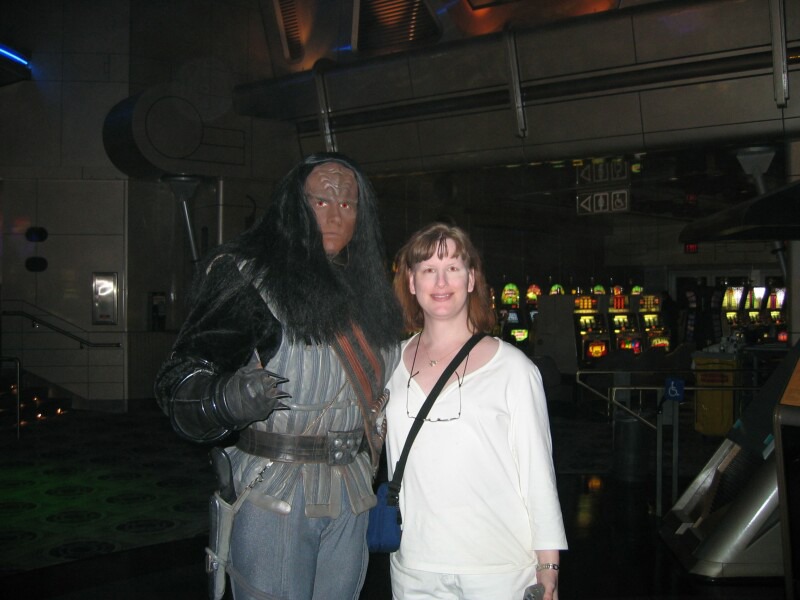Michelle with a Klingon