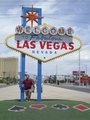 Here I am in front of the Vegas Sign.  Thanks to a steady stream of picture-taking tourists, it's not that hard to find someone willing to take your picture, even though it's pretty much in the middle of nowhere.