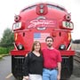 Scott and Michelle in front of the train.